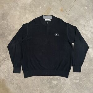 Vintage Fairway and Greene Mens 1/4 Zip Castle Pines Golf Club Preppy Size XL